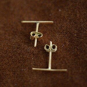 Kathleen Whitaker Staple Stud Earrings